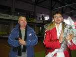 Серебряный призер Олимпийских Игр Ф.Егоров с тренером А.А.Рыбаловым
